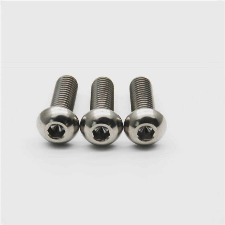 ISO7380 Hex Socket Button Head Gr5 Titanium Bolte